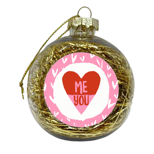 Me & You - xmas bauble by Giddy Kipper