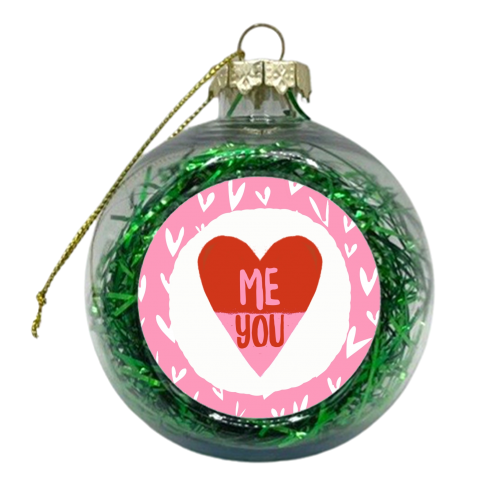 Me & You - xmas bauble by Giddy Kipper