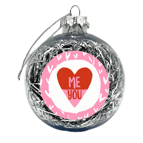 Me & You - xmas bauble by Giddy Kipper