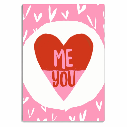 Me & You - personalised A4, A5, A6 notebook by Giddy Kipper