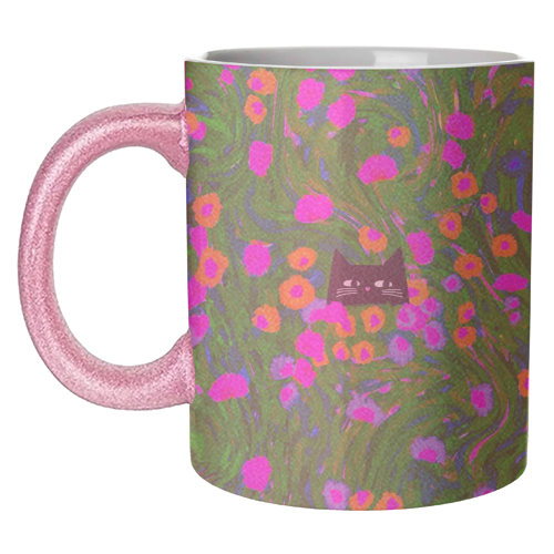 Meadow Cat - unique mug by The Paper Tail