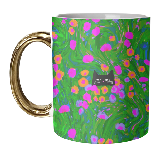 Meadow Cat - unique mug by The Paper Tail