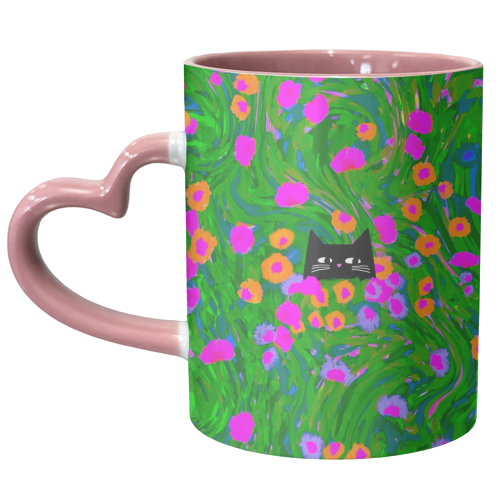 Meadow Cat - unique mug by The Paper Tail