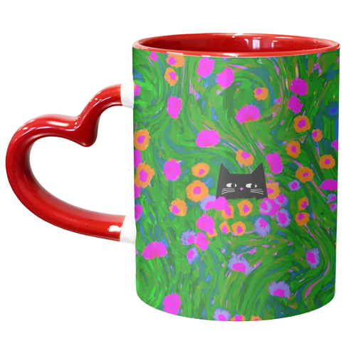 Meadow Cat - unique mug by The Paper Tail