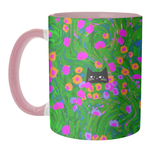 Meadow Cat - unique mug by The Paper Tail