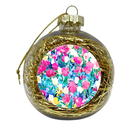 Meadow in Bloom - xmas bauble by Uma Prabhakar Gokhale