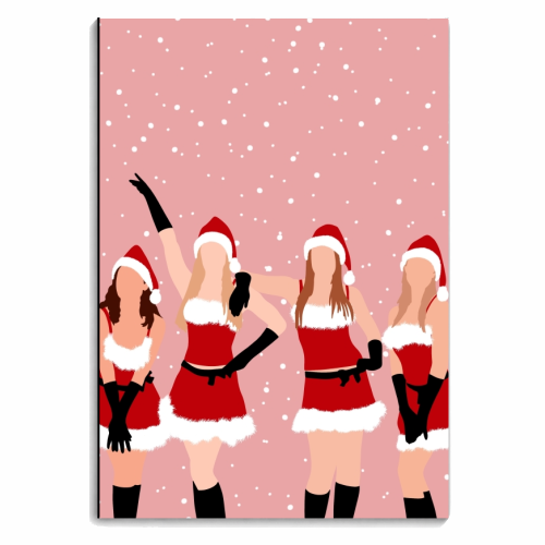 Mean girls jingle bell rock Christmas print - personalised A4, A5, A6 notebook by The Girl Next Draw