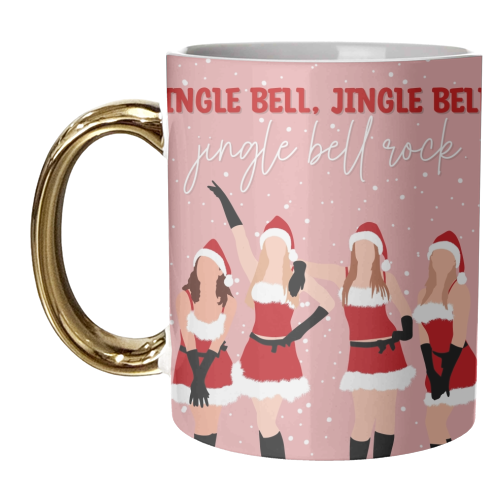 Mean girls jingle bell rock Christmas print - unique mug by The Girl Next Draw