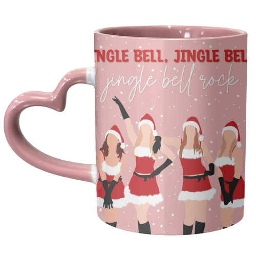 Mean girls jingle bell rock Christmas print - unique mug by The Girl Next Draw