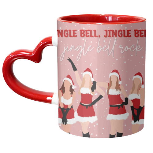 Mean girls jingle bell rock Christmas print - unique mug by The Girl Next Draw