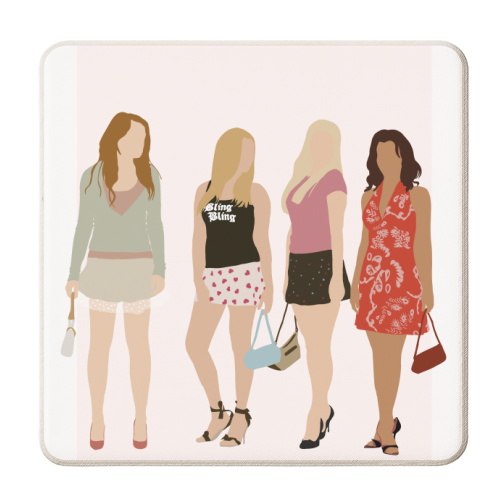 Mean Girls - personalised beer coaster by Pink and Pip