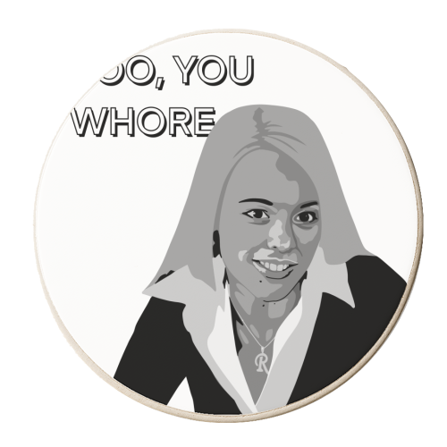 Mean girls quote - personalised beer coaster by The Girl Next Draw