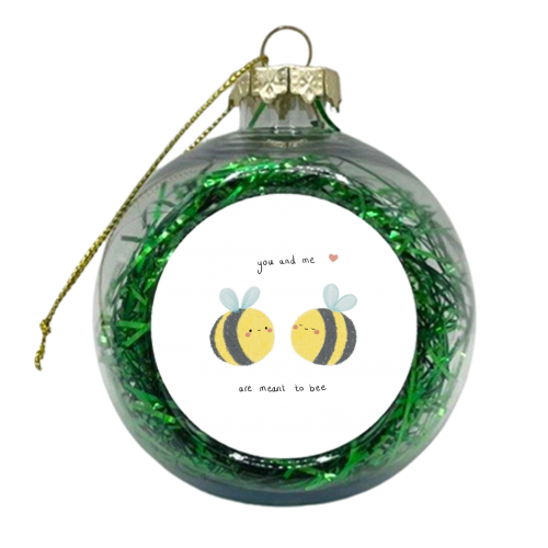 Meant to Bee - xmas bauble by Ellie Bednall