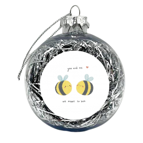 Meant to Bee - xmas bauble by Ellie Bednall