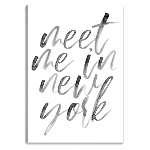 Meet Me In New York Watercolor Script - personalised A4, A5, A6 notebook by Toni Scott