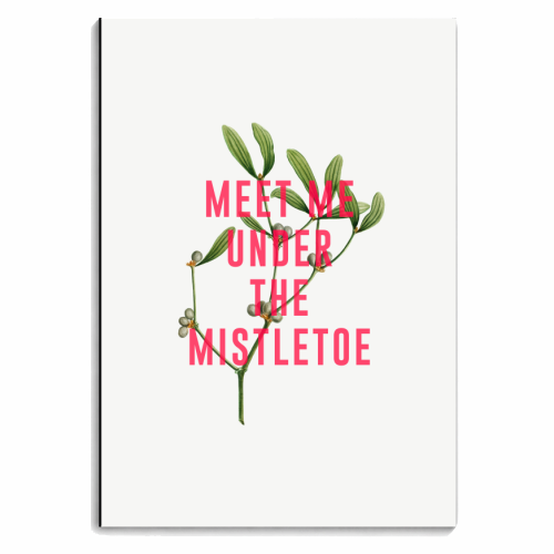 Meet Me Under The Mistletoe - personalised A4, A5, A6 notebook by The 13 Prints