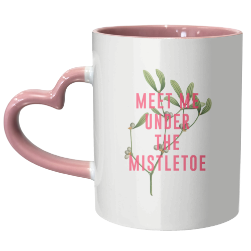 Meet Me Under The Mistletoe - unique mug by The 13 Prints