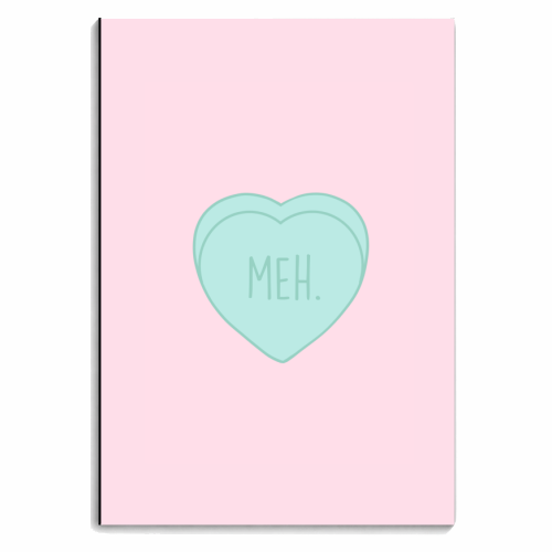 MEH, Love Heart - personalised A4, A5, A6 notebook by Hollie Mills