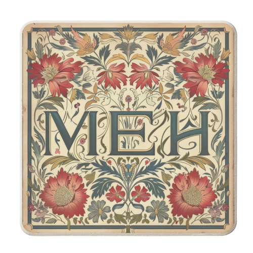 'Meh' - personalised beer coaster by DejaReve