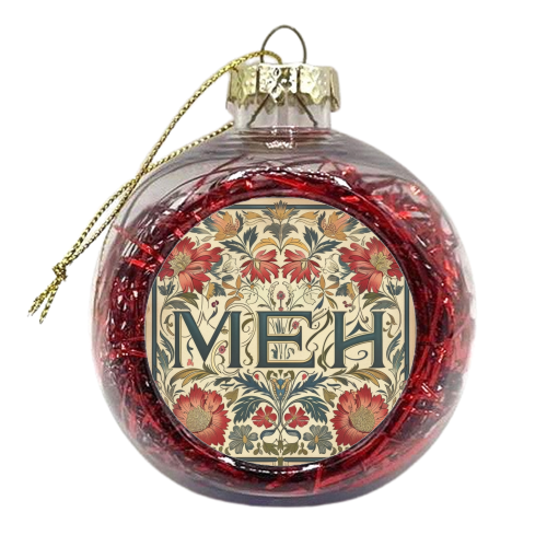 'Meh' - xmas bauble by DejaReve
