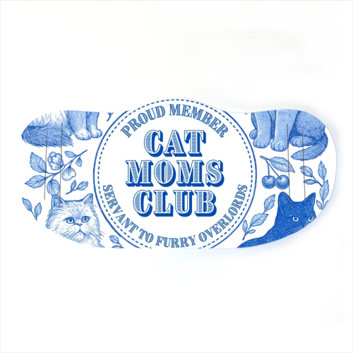 Member of the Cat Moms Club - face cover mask by Lilly Rose