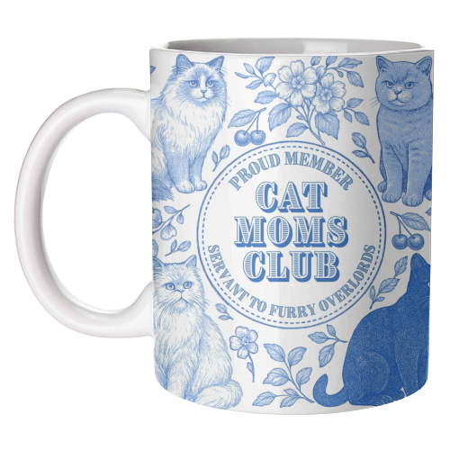 Member of the Cat Moms Club - unique mug by Lilly Rose