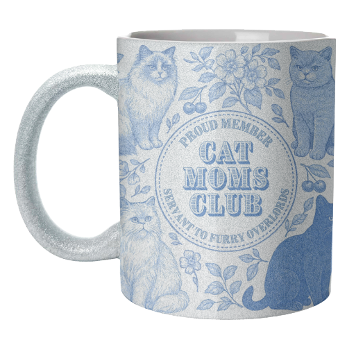 Member of the Cat Moms Club - unique mug by Lilly Rose