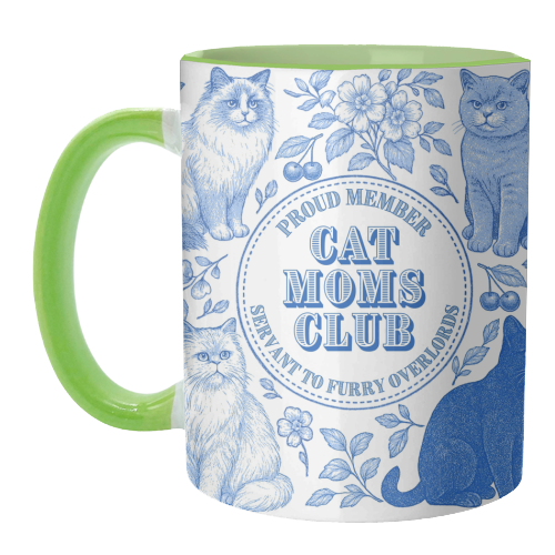 Member of the Cat Moms Club - unique mug by Lilly Rose