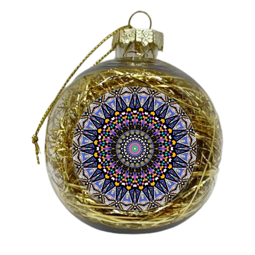 Memphis Dreams Kaleidoscope - xmas bauble by Kirsten Star