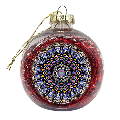 Memphis Dreams Kaleidoscope - xmas bauble by Kirsten Star