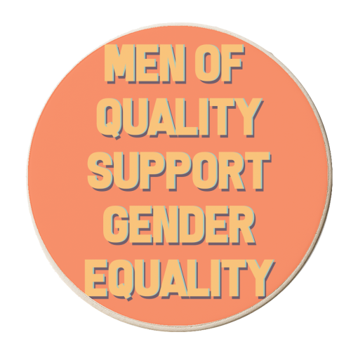 Men of Quality - personalised beer coaster by Pink and Pip