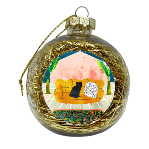 Meow - xmas bauble by Uma Prabhakar Gokhale