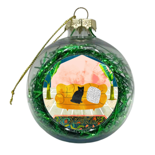 Meow - xmas bauble by Uma Prabhakar Gokhale