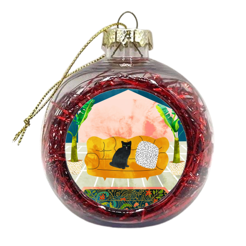 Meow - xmas bauble by Uma Prabhakar Gokhale