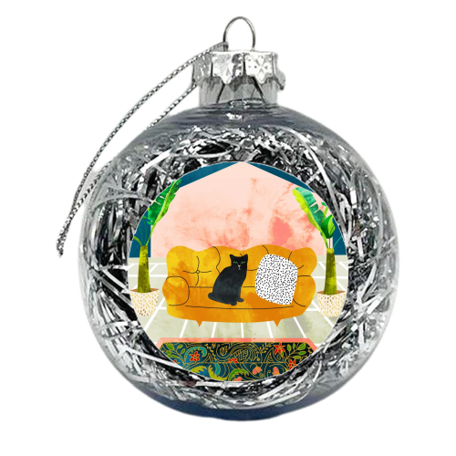 Meow - xmas bauble by Uma Prabhakar Gokhale