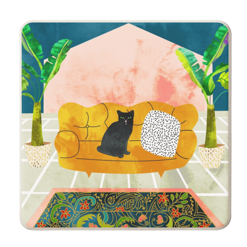 Meow - personalised beer coaster by Uma Prabhakar Gokhale