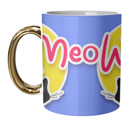 Meow - unique mug by Bite Your Granny