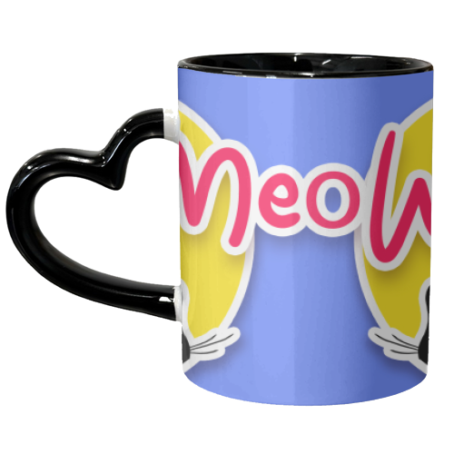 Meow - unique mug by Bite Your Granny