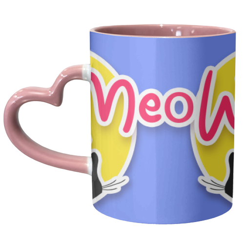 Meow - unique mug by Bite Your Granny