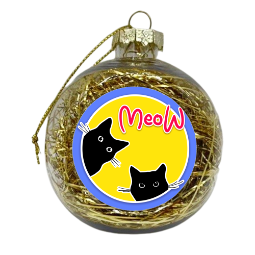 Meow - xmas bauble by Bite Your Granny