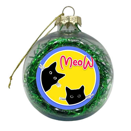 Meow - xmas bauble by Bite Your Granny
