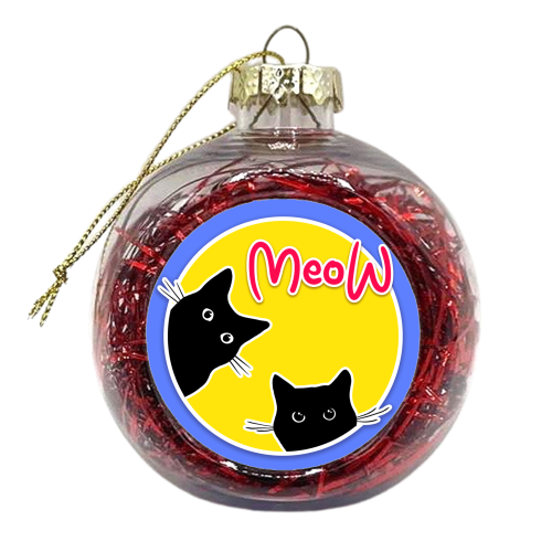 Meow - xmas bauble by Bite Your Granny