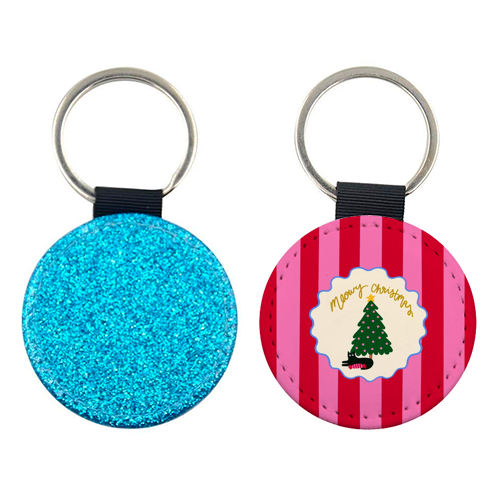 Meowy Christmas - keyring by The Paper Tail