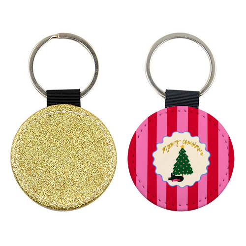 Meowy Christmas - keyring by The Paper Tail