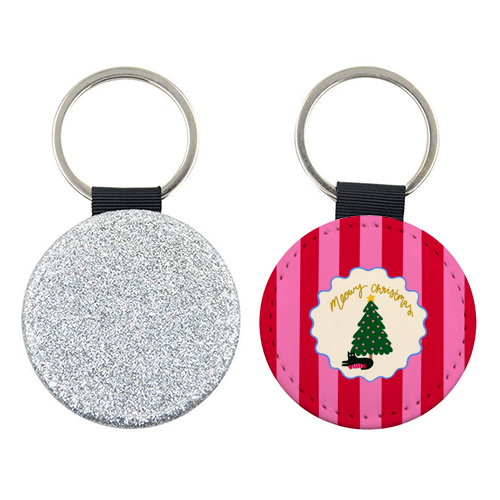 Meowy Christmas - keyring by The Paper Tail