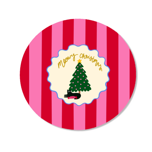 Meowy Christmas - Magnet by The Paper Tail