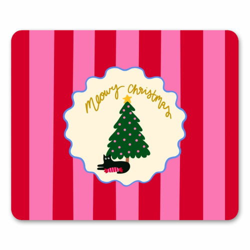 Meowy Christmas - mouse mat by The Paper Tail