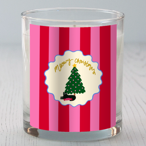 Meowy Christmas - scented candle by The Paper Tail