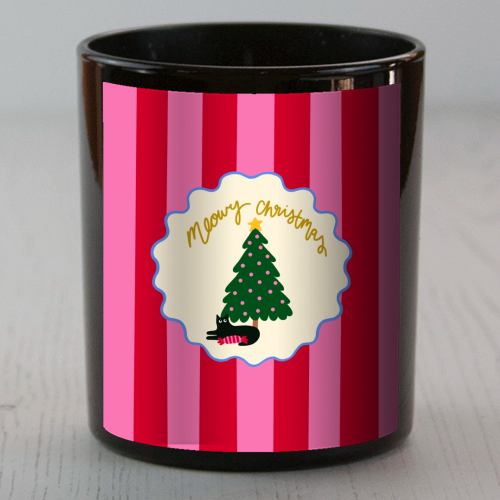 Meowy Christmas - scented candle by The Paper Tail