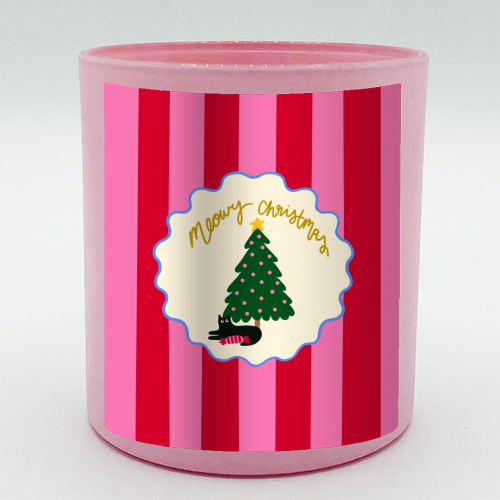 Meowy Christmas - scented candle by The Paper Tail